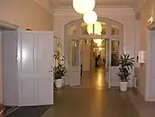 The hospital corridor