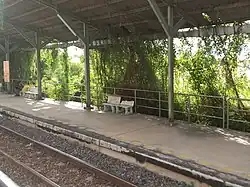 Soi Wat Lan Boon railway halt, Khlong Song Ton Nun in late 2022