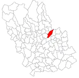 Location in Prahova County