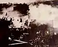 This scene, which used 600 mounted men, was filmed in California.