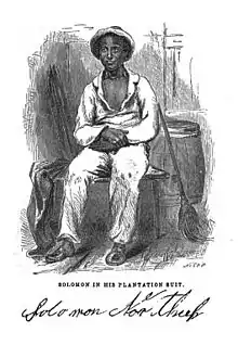 Solomon Northup, a free black born in New York who was later kidnapped by slave catchers.