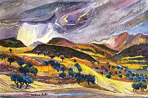 Bettina Heinen-Ayech (1937–2020): Summer thunderstorm in Algeria in 1974