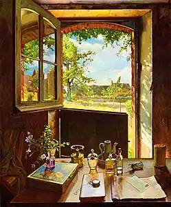 View through a window, 1934.