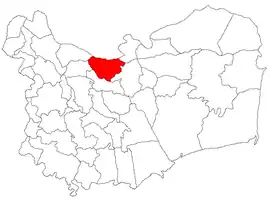 Location in Tulcea County