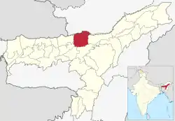 Location in Assam