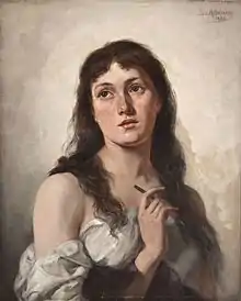 Sophie van Adelung self-portrait (1893)