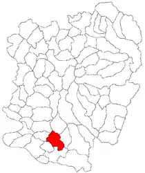 Location in Caraș-Severin County