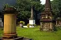 The tombs inside the cemetery