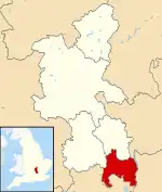 South Bucks shown within Buckinghamshire