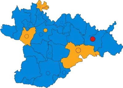 2019 results map