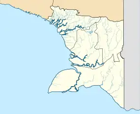 Bulaka River is located in South Papua