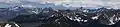 Panorama looking south from Slate Peak. Left to right: Silver Star, The Needles, Tower Mountain, Golden Horn