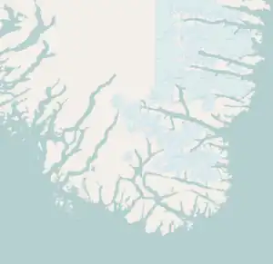 Avallersuaq is located in the Southern tip of Greenland