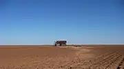 Abandoned farm building on the northeast side of Southland.