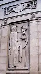 Relief on Southport War Memorial.