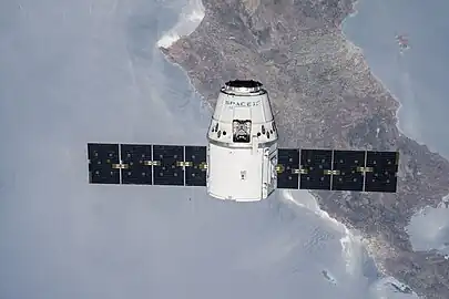 Dragon approaching the ISS