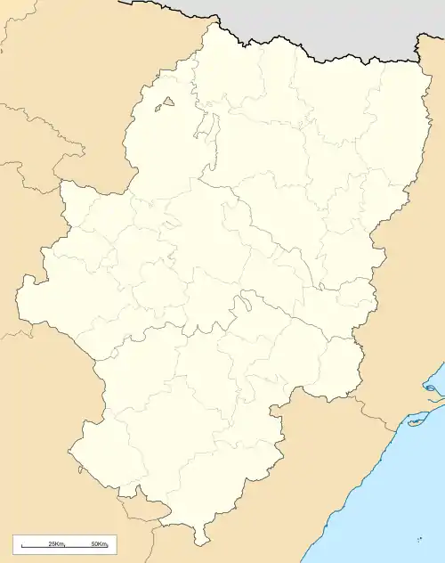 2020–21 Tercera División is located in Aragon