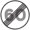 R-501End of speed limit