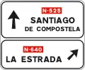 S-220Pre-signaling of directions to a conventional road