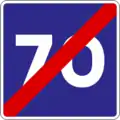 S-8End of recommended maximum speed