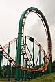 The first inversion, a near-circular vertical loop