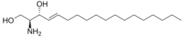 Sphingosine is a component of some cell membrane.