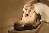 The Great Sphinx of Tanis; circa 2600 BC; rose granite; height: 183 cm, width: 154 cm, thickness: 480 cm