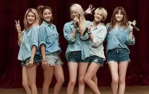 Spica on September 27, 2013(L-R) Jiwon, Bohyung, Boa, Sihyun, Narae