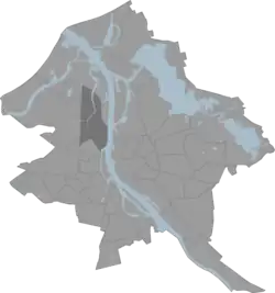 Location of Spilve in Riga