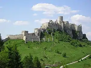 Image 28The Mongol invasion in the 13th century led to construction of mighty stone castles, such as Spiš Castle. (from History of Slovakia)