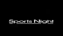 Sports Night written in white on black