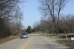 Looking west in Spring Lake on County E