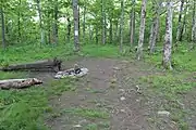 Campsite on top of the mountain