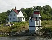 Squirrel Point Light with keeper's quarters