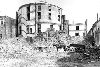 Demolition of the old St. Louis following the Great Hurricane of 1915