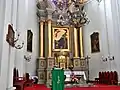 Main altar, dedicated to St. Francis (18th c.)