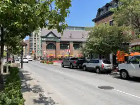 View of St. Lawrence and St. Lawrence Market from Front Street