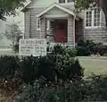 The original Saint Margaret of Cortona Catholic Church, viewed from the front on 3388 Trabue Rd