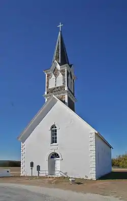 The St. Olaf Kirke, commonly referred to as the Old Rock Church, is a small Lutheran church located outside of Cranfills Gap, Texas, in an unincorporated rural community known as Norse, Texas.