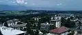 View of the Acacias area and the hospital. In the background, the Geneva countryside and the Jura mountain range.