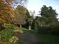 St Andrew's Church from Farnham Library Gardens