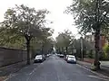 View west along St Margaret's Road from the junction with Woodstock Road.