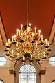 Brass chandelier