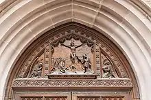 Crucifixion tympanum (c.1923), St. Mark's Episcopal Church, Philadelphia.