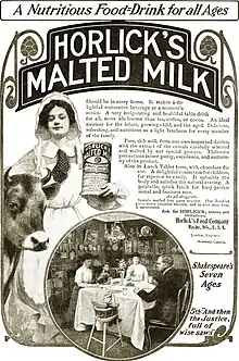 An advertisement for Horlicks from 1904