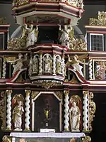 altar (1688), St. Pankratius, Neuenfelde, Germany