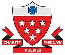 The Crest and Motto of St Peter's College (Gore)