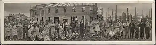 The construction of the Christian Brothers' House, St Peter's College, Auckland, 1938