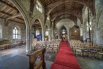 The nave looking west