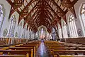 Inside the nave facing east towards the altar